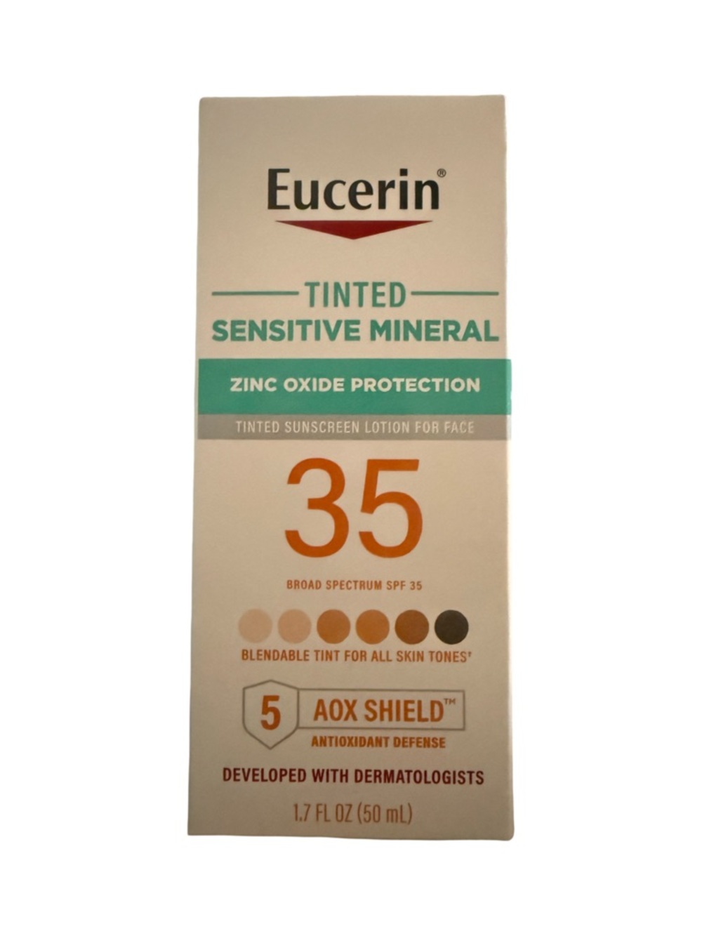 Eucerin Tinted Sensitive Mineral Sunscreen SPF 35 - Tinted Beige